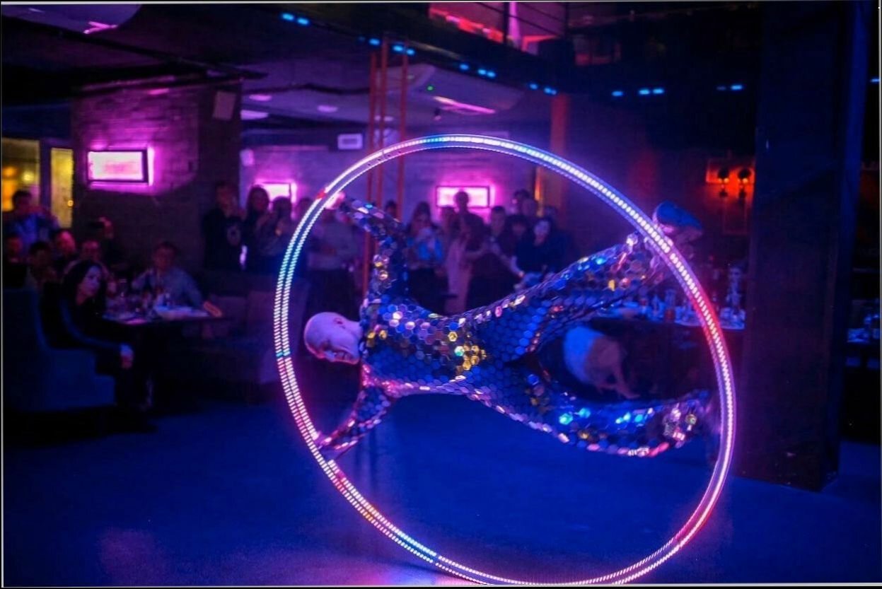колесо сира светодиодное, шоу, ночной клуб, led cyr wheel roue wheel, клуб