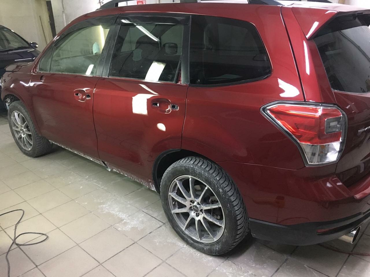 автомобиль, авто, subaru forester, черри тиго фл вишневая, Subaru Forester IV