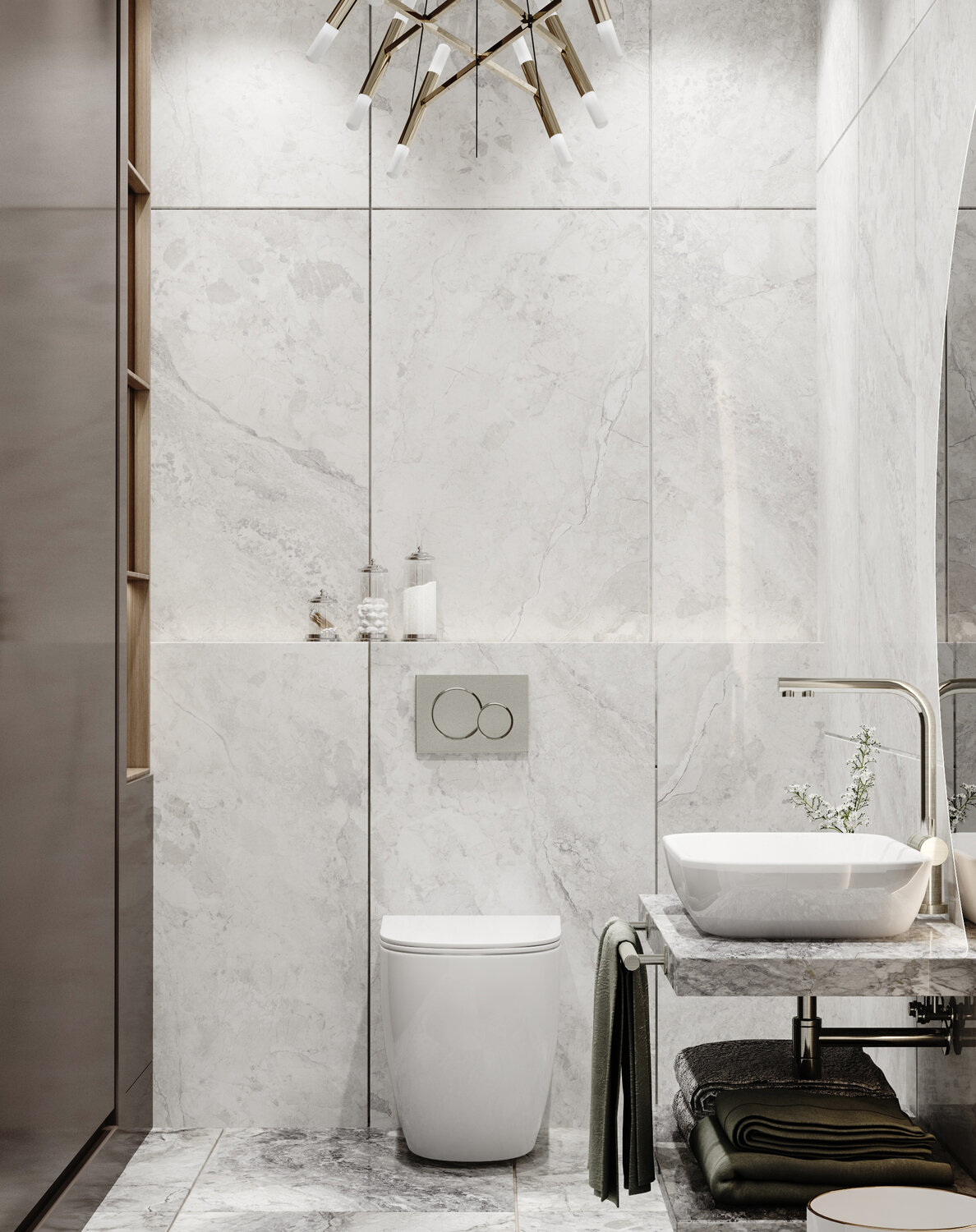 плитка marazzi allmarble, интерьер, плитка под мрамор в стиле лофт, плитка m6gs allmarble wall statuario satin 40х120, санузел
