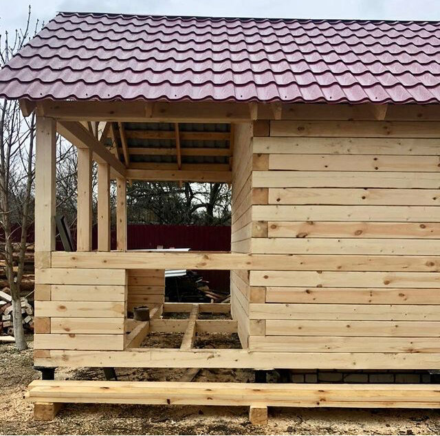 Строительство русской бани