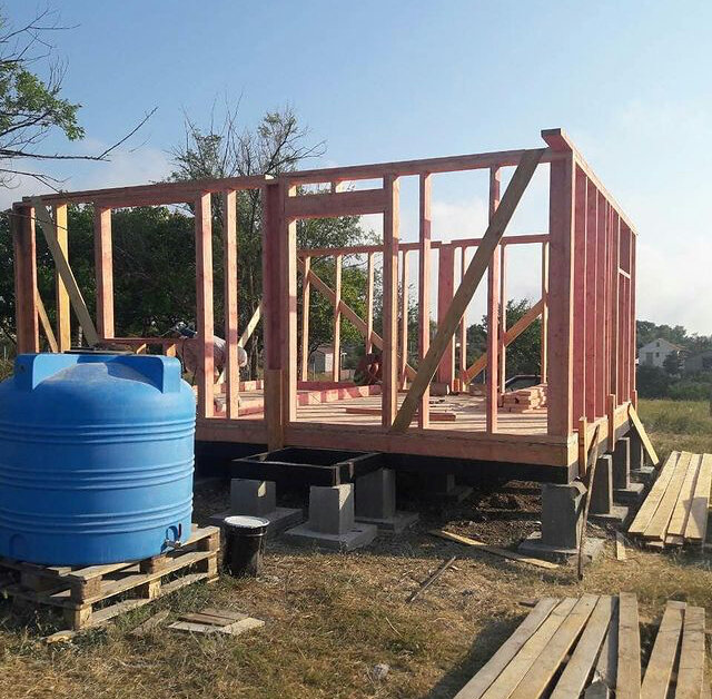 Строительство столбчатого фундамента