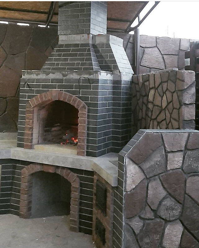 Облицовка камина