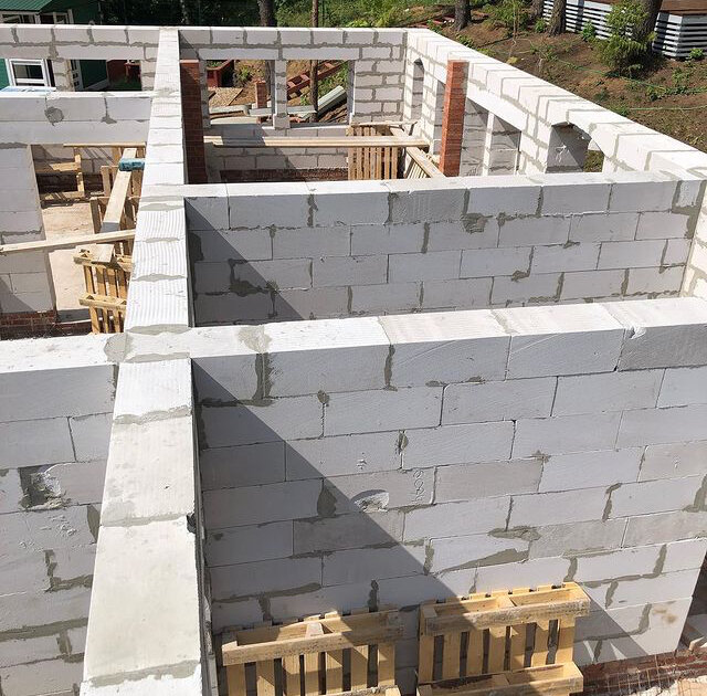 Кладка пеноблоков