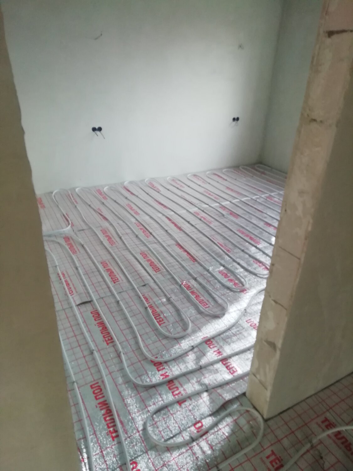 тёплый пол водяной шаг 150 мм, система тёплый пол водяной, тёплый пол, тёплый пол водяной от отопления в частном доме, тёплый пол водяной от отопления