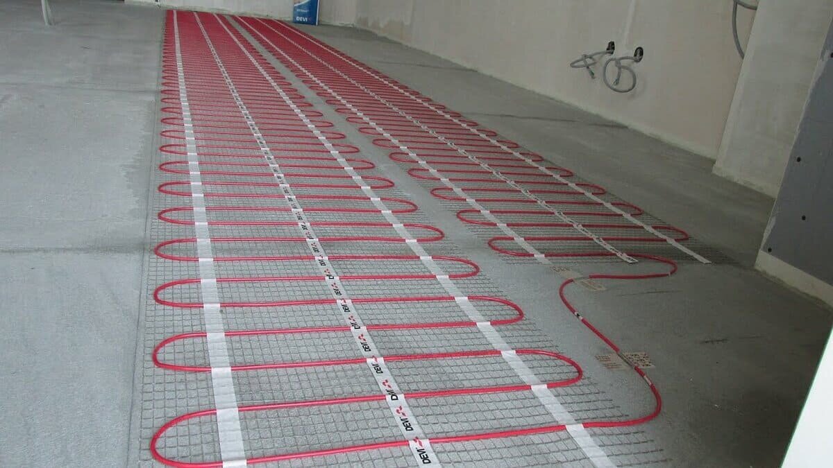 электрический теплый пол, монтаж теплого пола, укладка электрического теплого пола, тёплый пол электрический devi монтаж, монтаж водяного теплого пола