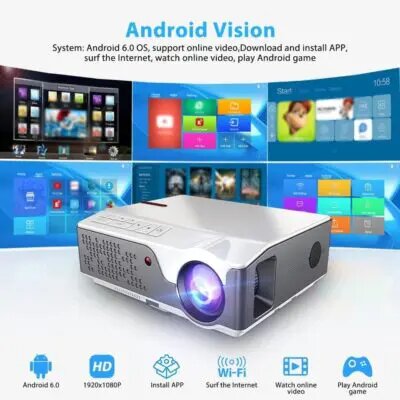 проектор thundeal td96, td96 проектор, мини проектор, thundeal проектор td96 full hd 1080p, проектор домашний