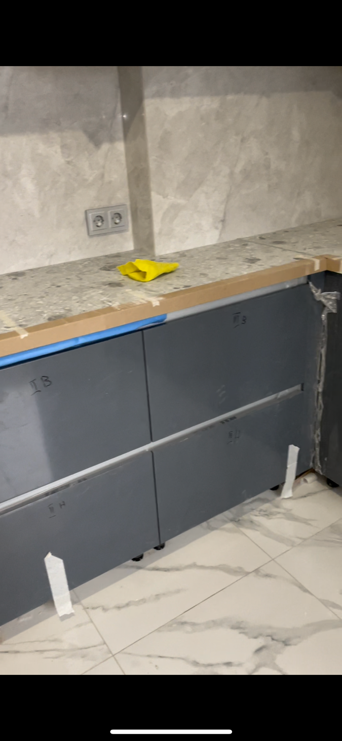 столешница для кухни, столешница vicostone (diamante, bq8788), акрил столешница, ванна под плитку, толстая столешница цвет бетон кухня