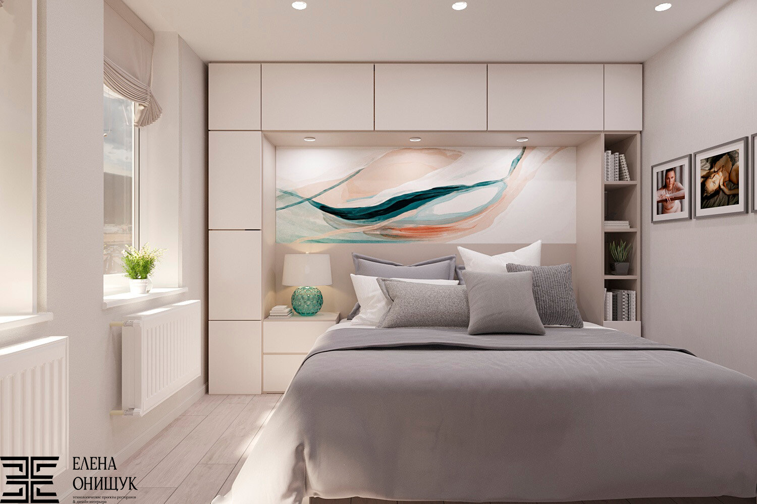 спальня в пастельных тонах, интерьер спальни в светлых тонах, интерьер спальни в светлых, спальня дизайн, современная спальня