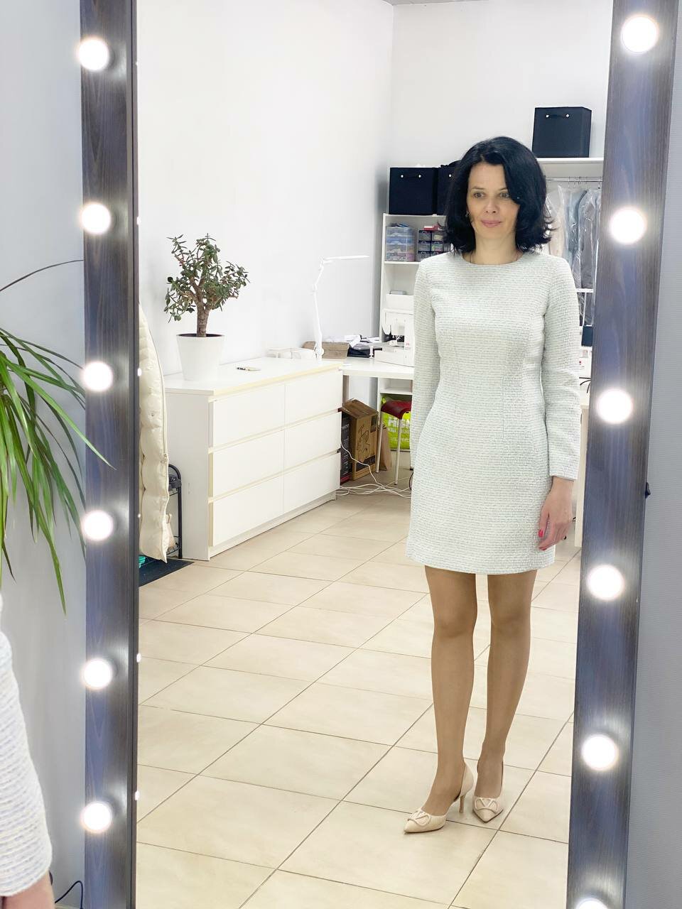 элегантные платья, платье вязаное, модное платье, платье белое, платье