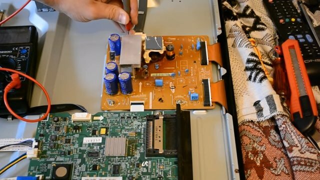 техника, телевизор samsung ps43d490 43", пайка материнской платы компьютера, неисправность, неполадки компьютера