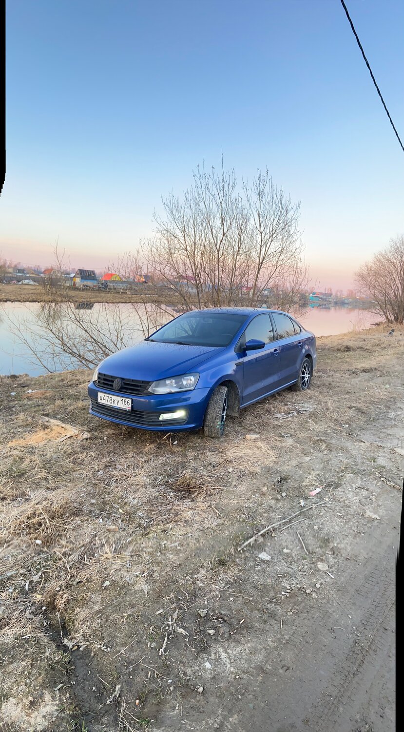 volkswagen polo, темно синий фольксваген поло 2019, авто, vw polo синий reef, Citroen C-Elysee