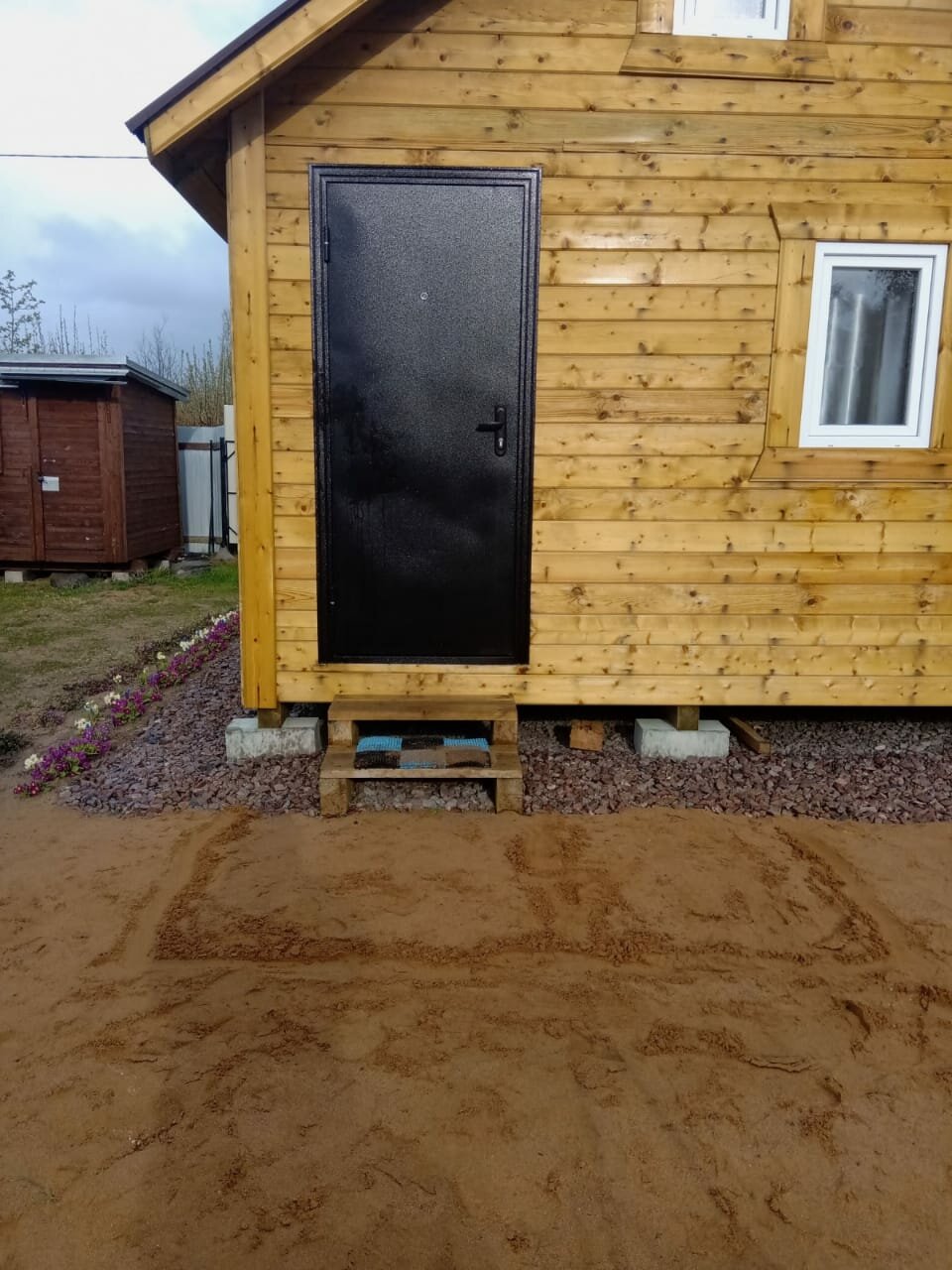 садовый домик, бытовка, домик на базе бытовок, бытовка для дачи с предбанником, временный домик для дачи под ключ