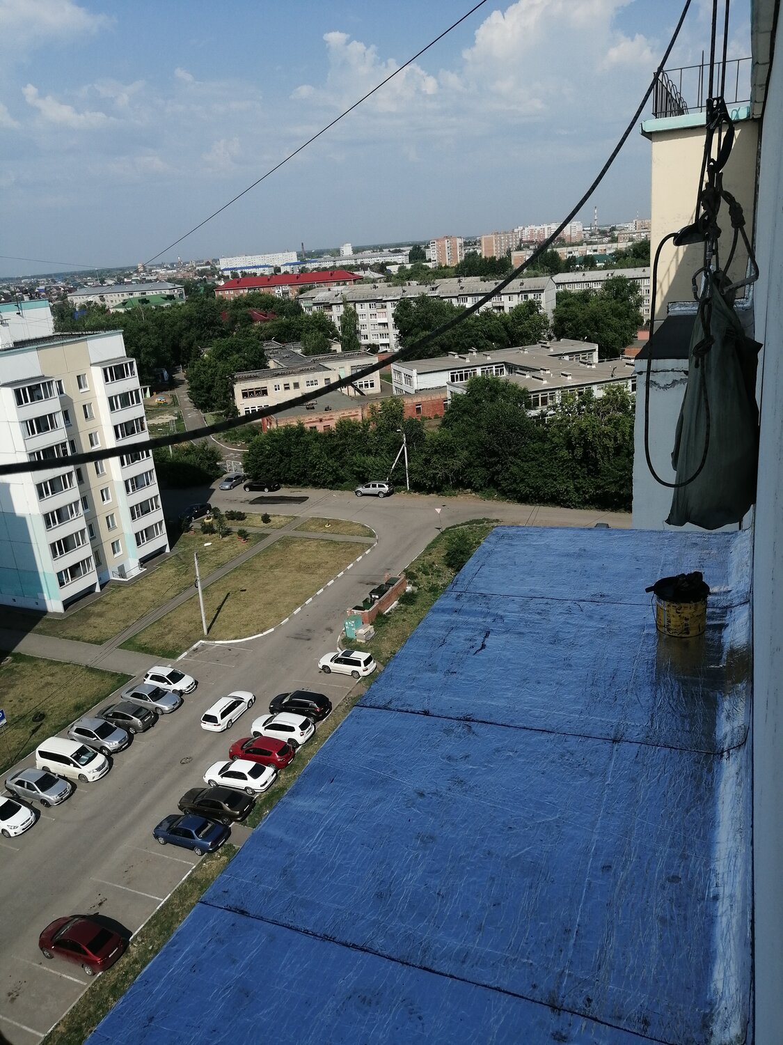 здание, улица, хабаровск вид с крыши, крыша, с улицы