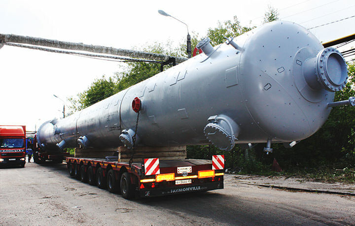 транспортировка колонн, горизонтальный газонефтяной сепаратор, транспортировка резервуаров, отстойник нефти ог-200, сепаратор нефтегазовый снг-в 200-1,6