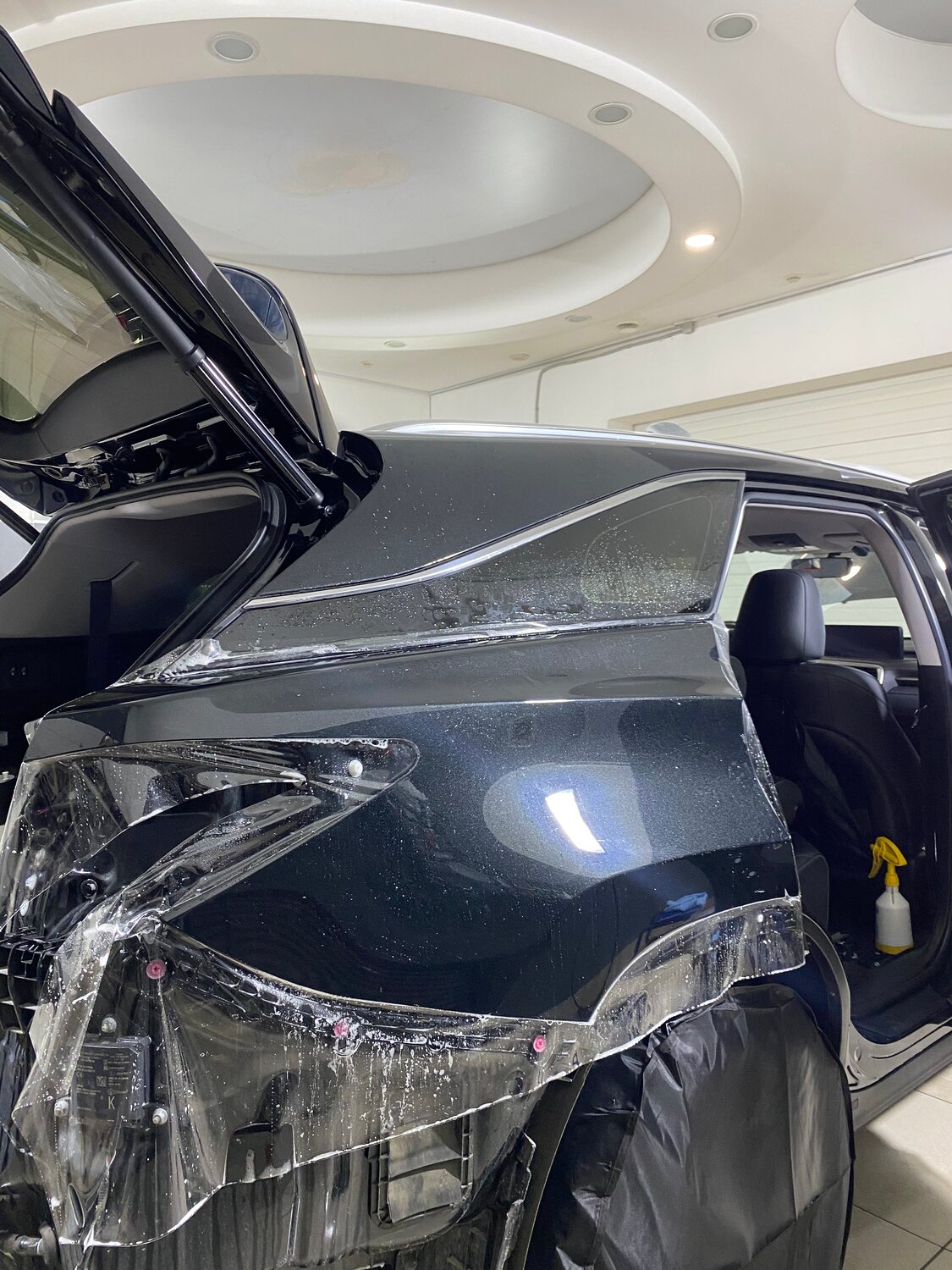 тонировка suntek lexus rx, антигравийная пленка, авто, автомобиль, антигравийная пленка на правое крыло лексус es250