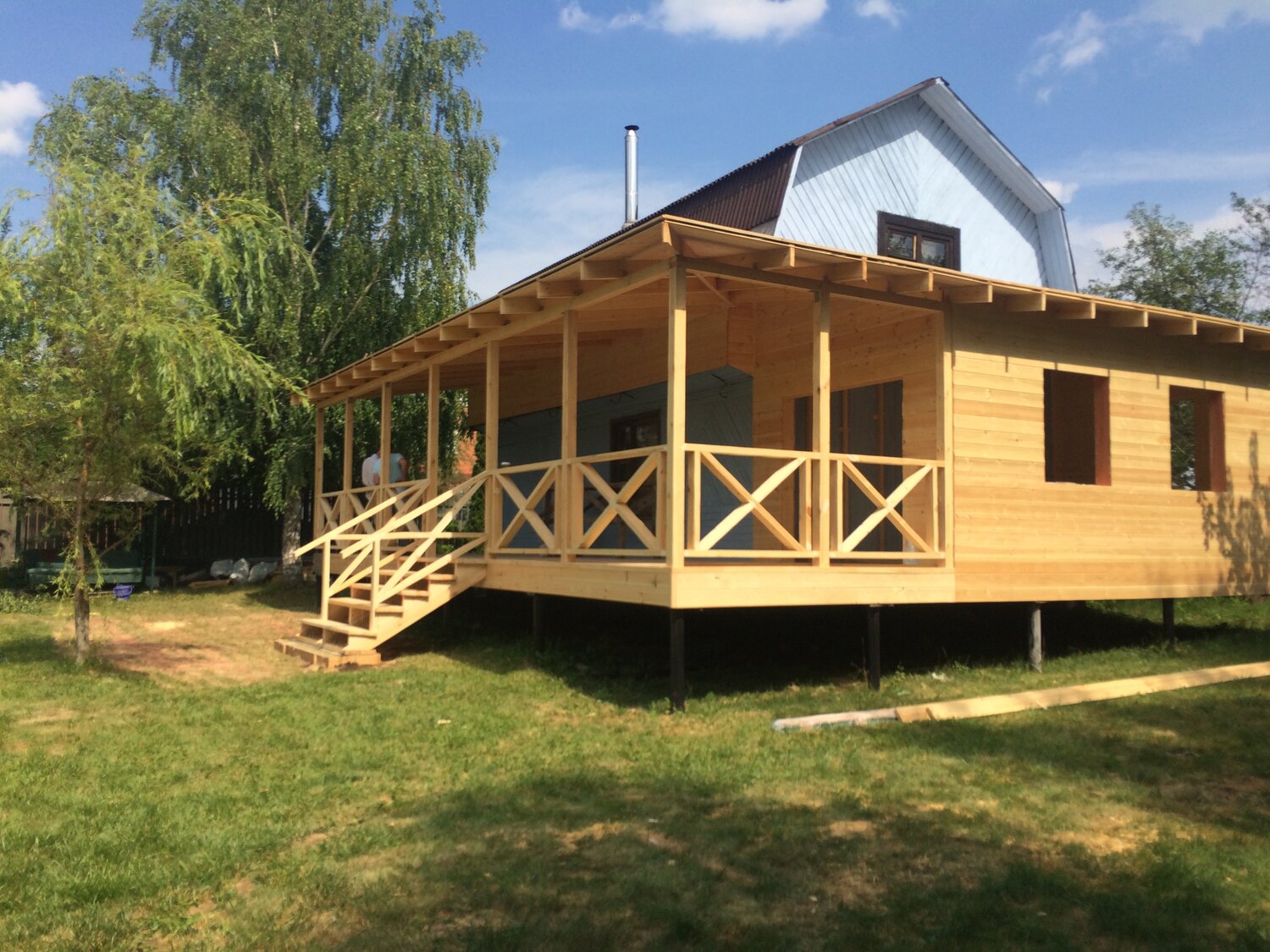 Строительство террасы к дому