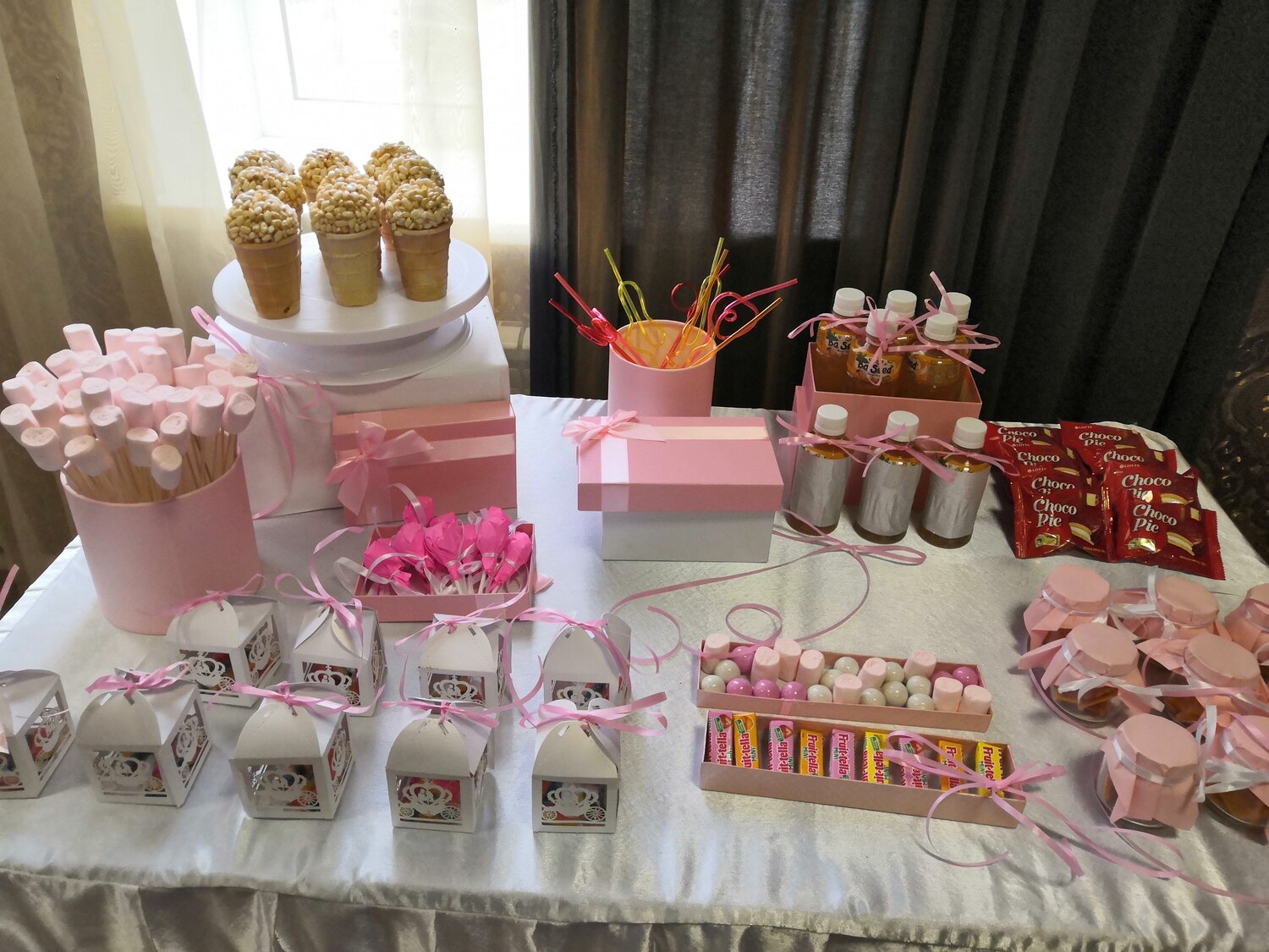 вечеринка перед родами baby shower, кэнди бар, стол на гендерную вечеринку, кэнди бар детский, кэнди бар для девочки 1
