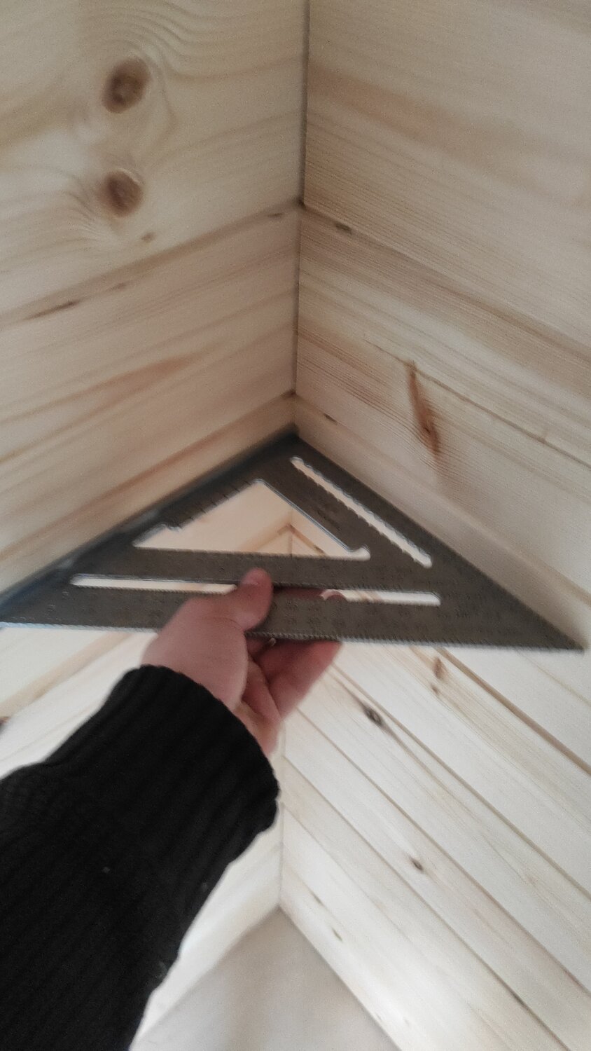 треугольник из бруса, крепление планкена, wood triangle, монтаж планкена, планкен 20 мм крепеж