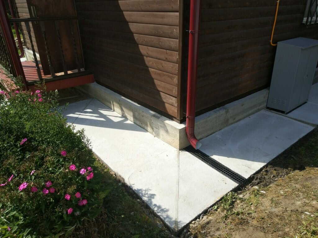 отмостка, отмостка дома, отмостка фундамента, отмостка вокруг дома, отмостка в частном доме