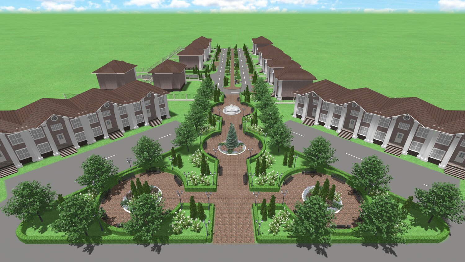 жилой комплекс, коттеджный посёлок, посёлок европейский курган, коттеджный поселок ореховая роща, юсупово лайф парк домодедово