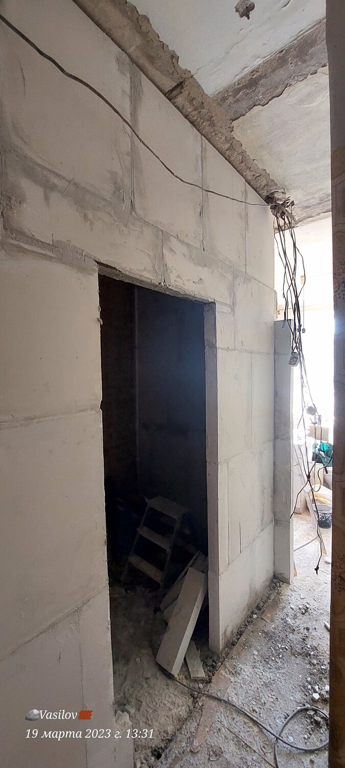 проем, усиление проемов, проем в несущей стене, проем в стене, вырезание проема в монолитной стене