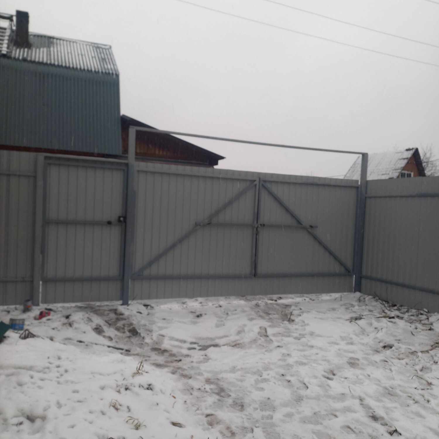 ворота 4м под профлист, забор ворота, откатные ворота, ворота, раздвижные ворота