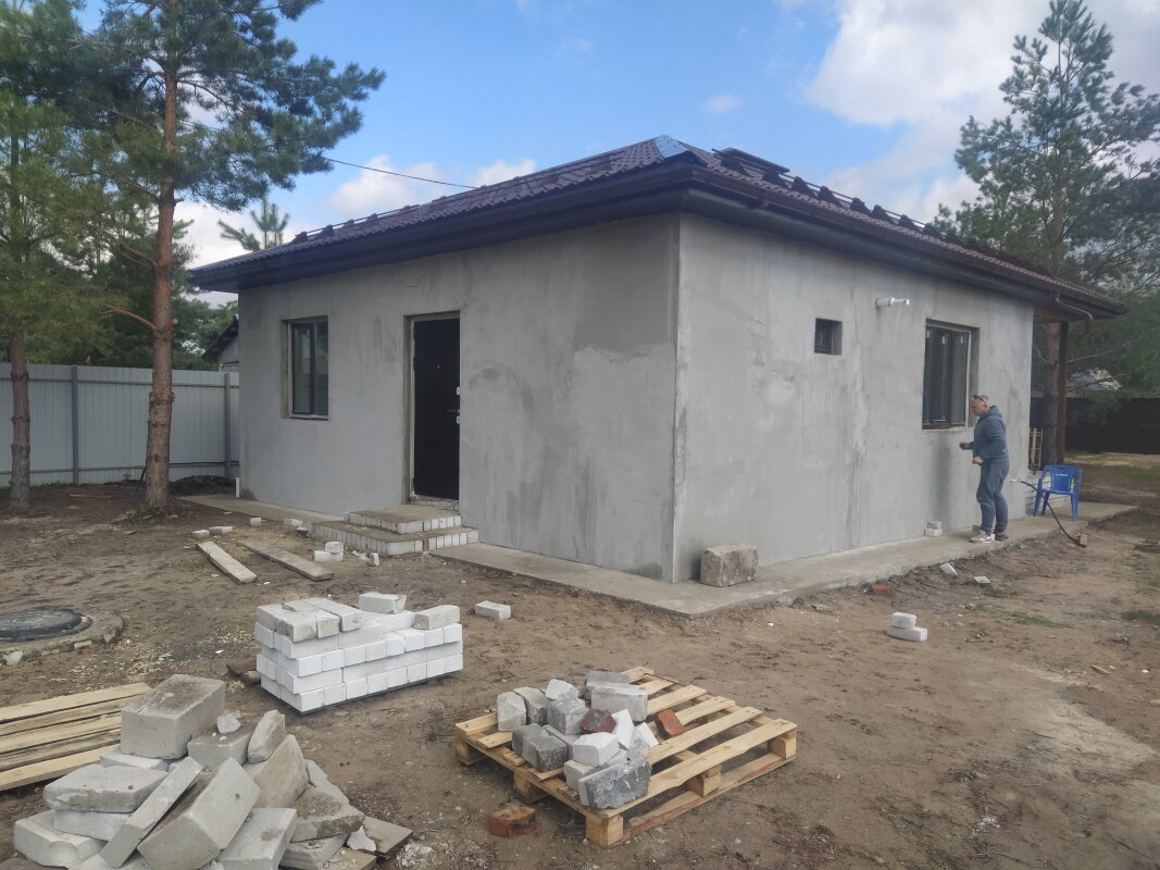 одноэтажный дом из газоблока, одноэтажный дом из пеноблоков, проекты домов из газоблока, одноэтажный дом из газобетона, дом куб газосиликат