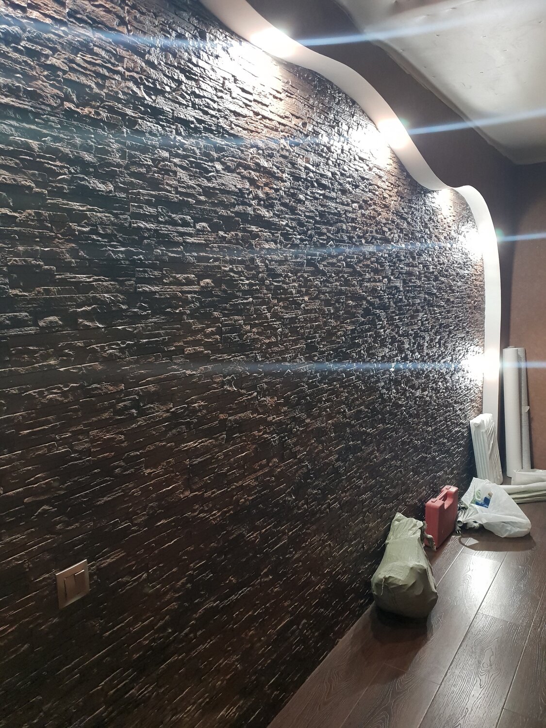 интерьер, отделка стен, декоративная отделка стен, дизайн интерьера, стена декоративная