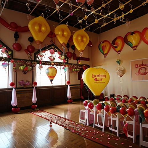 оформление свадьбы шарами, украшение свадьбы шарами, украшение зала шарами, оформление шарами, украшение зала