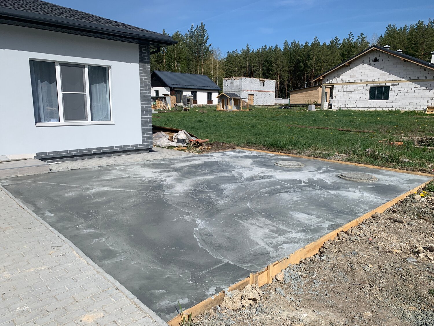 бетонирование, монолитный фундамент, бетонные работы, монолитная плита фундамента, монолитная плита