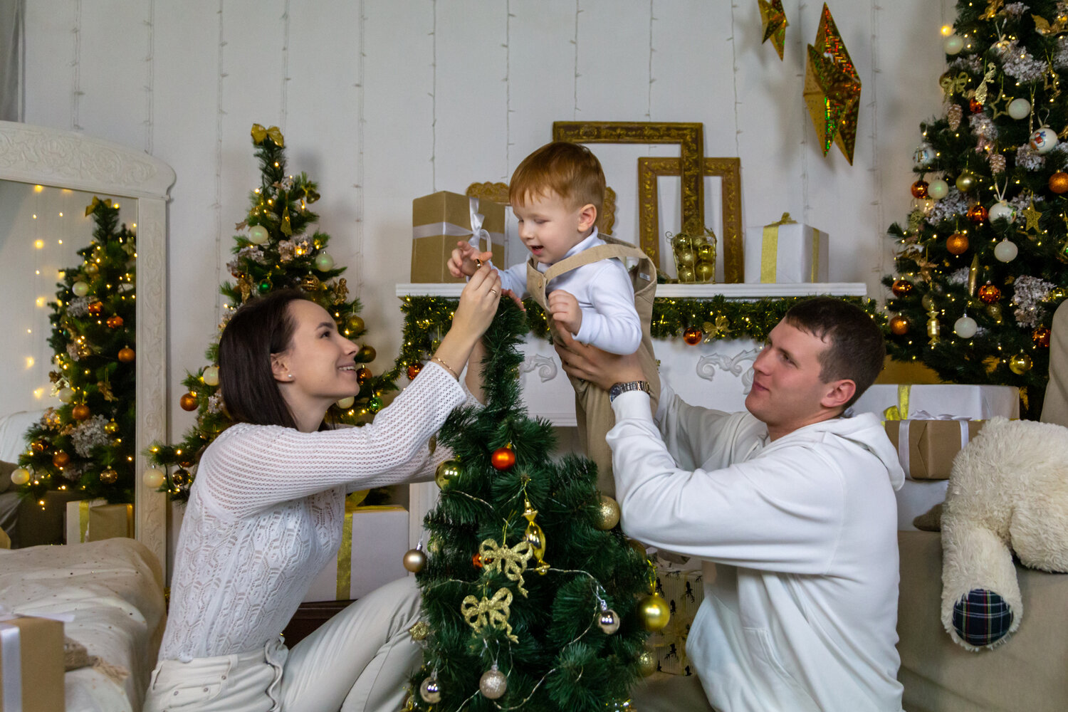 семейная новогодняя фотосессия, семейная фотосессия, новогодняя фотосессия, человек, семейная съемка