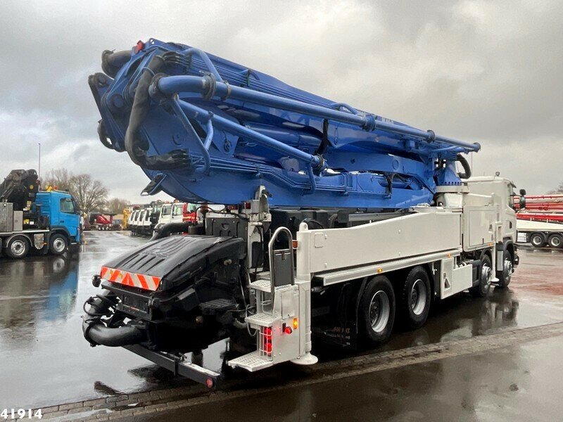 автобетононасос putzmeister bsf474h, автобетононасос sermac 4r32, автобетононасос zoomlion zlj5433thb 56-6rz, путцмайстер бетононасос на базе ман 38,5м, бетононасос
