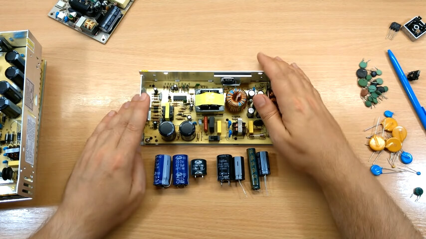 блок питания монитор samsung syncmaster 940n, ремонт блока питания, доработка блока питания, блок питания монитора, блок питания телевизора