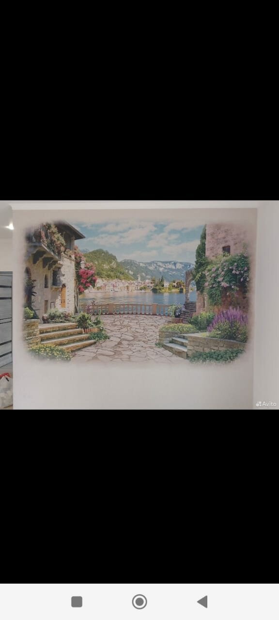 фреска морской пейзаж, средиземноморские пейзажи, фреска affresco illusion, сатаров михаил лазурный берег, итальянские пейзажи