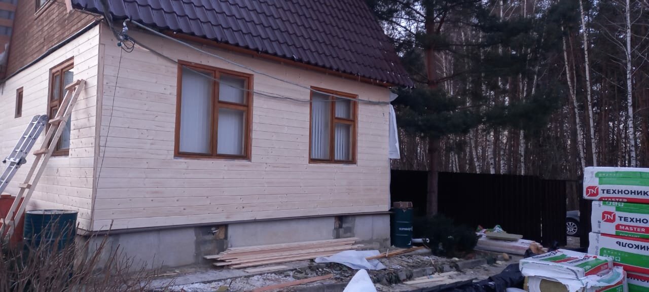 Обшить дом имитация бруса