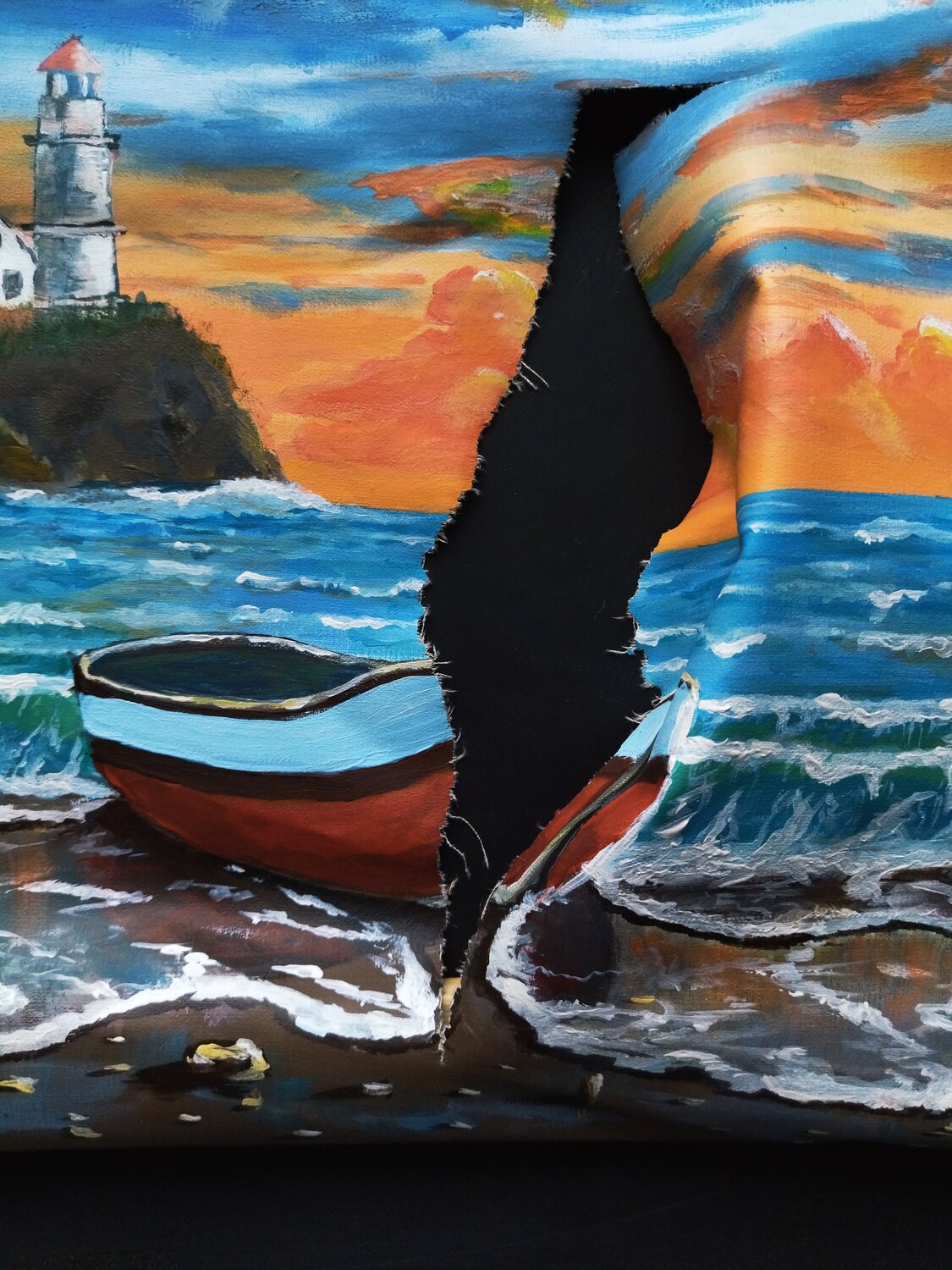 картина, картины маслом, рисунки на доске акрилом море красивый, картины, морской пейзаж