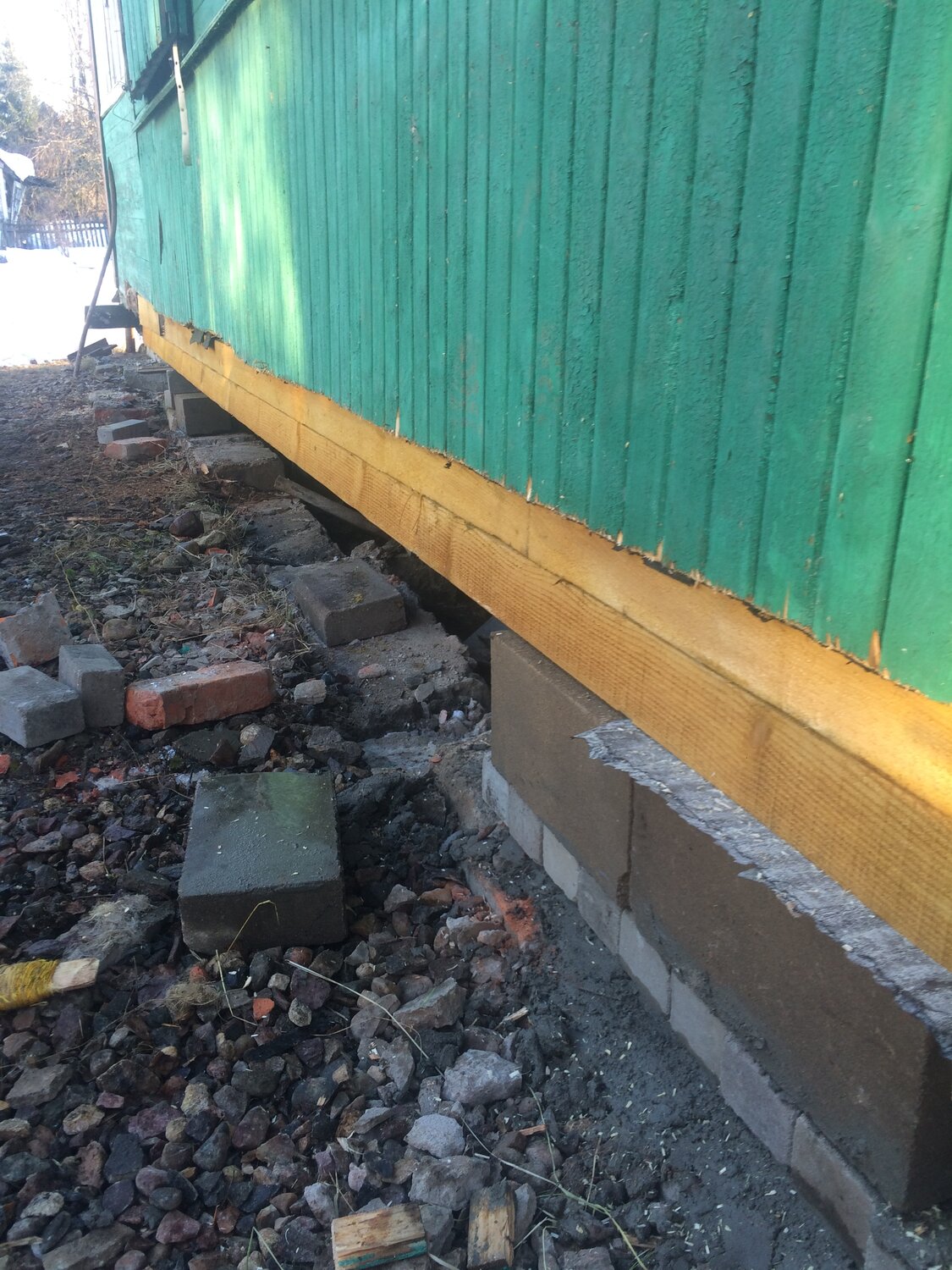 Замена гнилых венцов