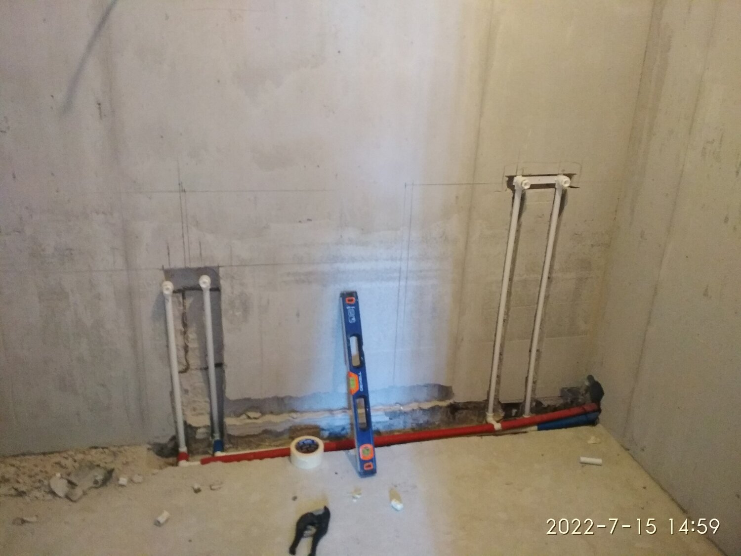 разводка труб, разводка сантехники, разводка труб по полу, разводка в ванной, монтаж водопровода