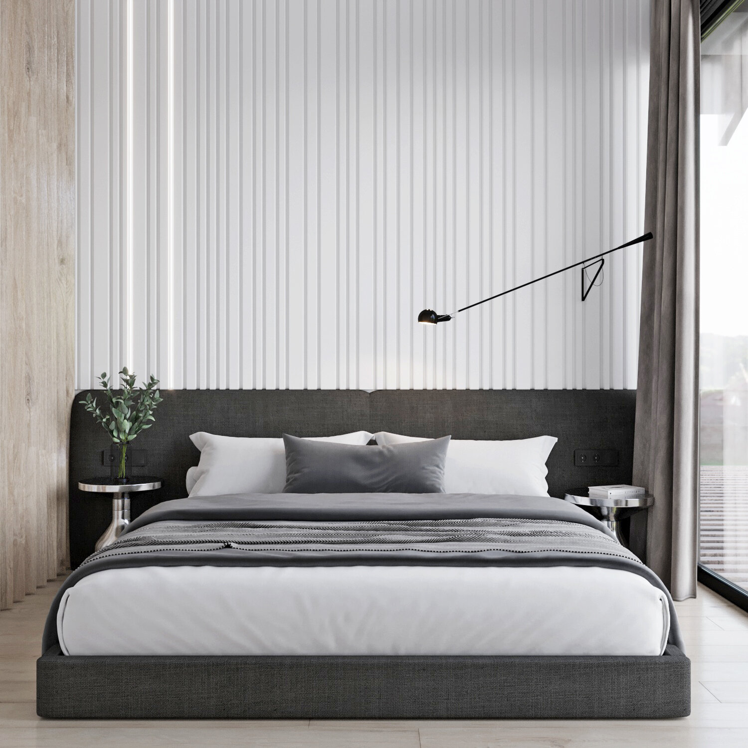 дизайн интерьера, дизайн спальни, интерьер спальни современный, современный интерьер, интерьер спальни