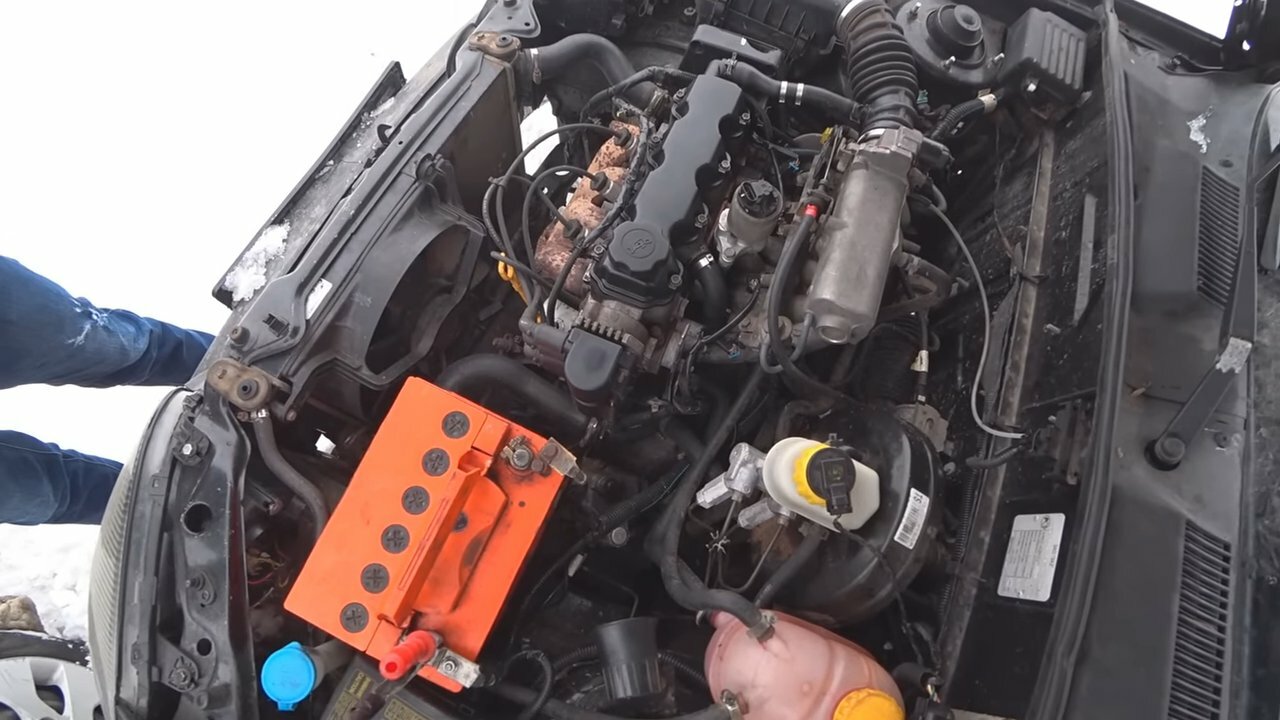 Прикуривание легкового автомобиля