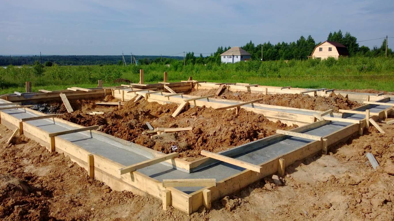 фундамент ленточный, фундамент под дом, фундамент, монолитный фундамент, ленточный фундамент для дома