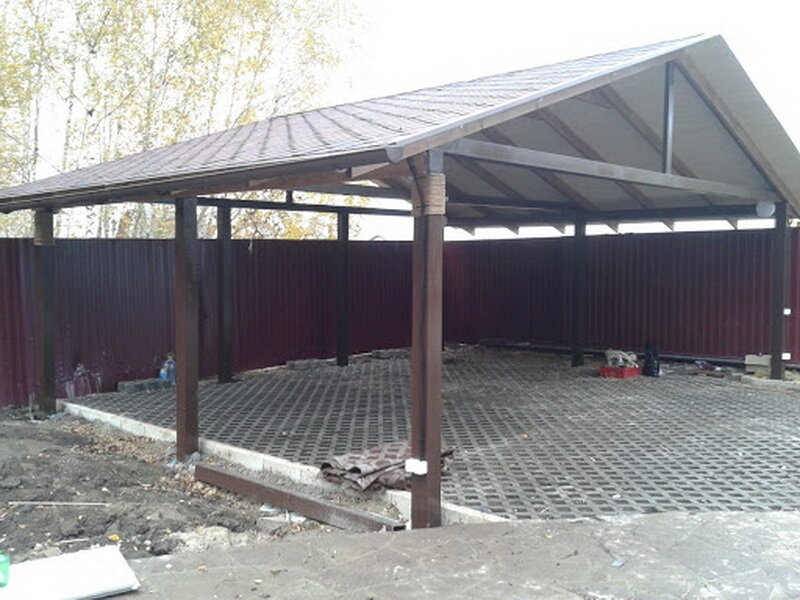 Проект навеса 6 на 8