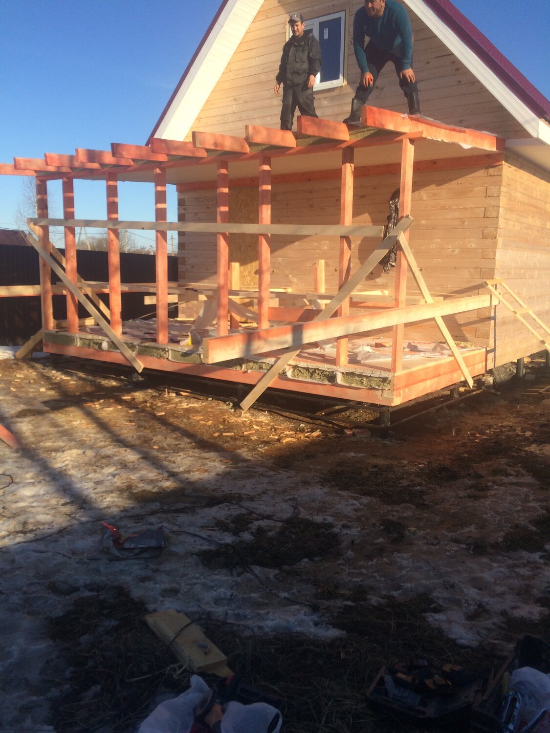 Строительство пристройки к дому