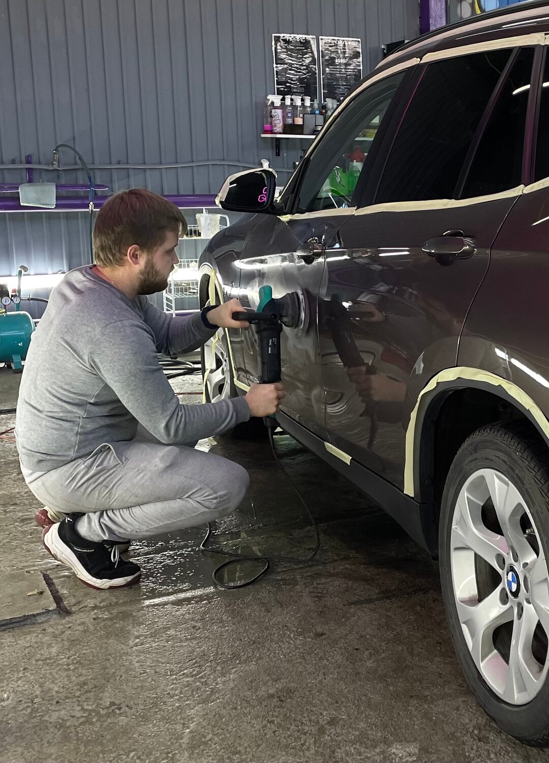 полировка, полировка автомобиля, полировка кузова, bmw x 7 g 07, детейлинг