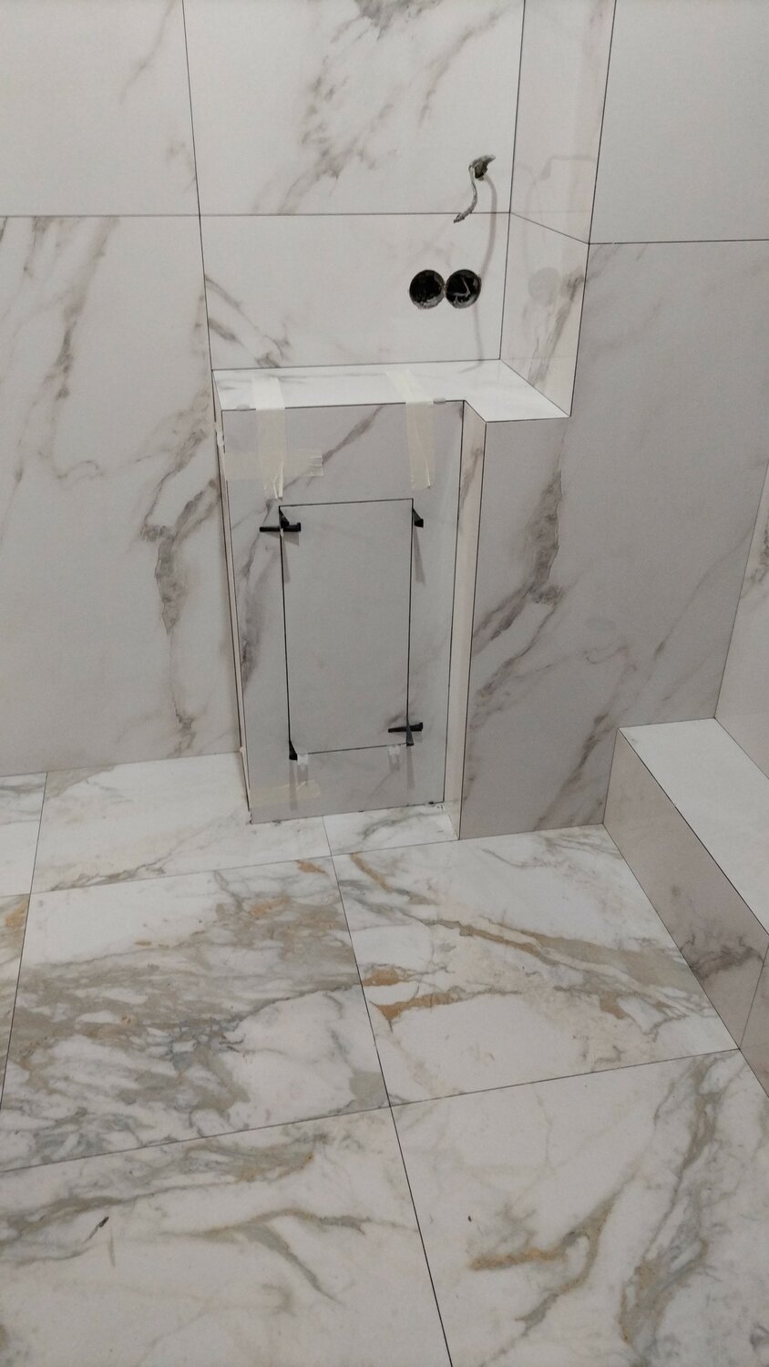плитка, укладка плитки, ремонт ванной, ванная комната, душевая из мрамора