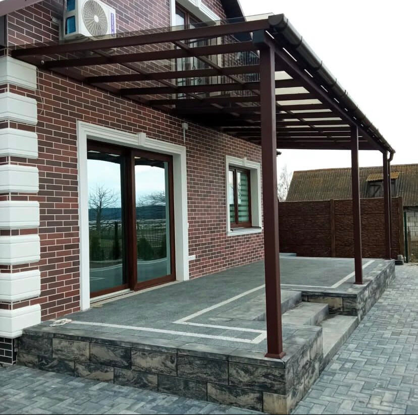 Строительство навес к дому