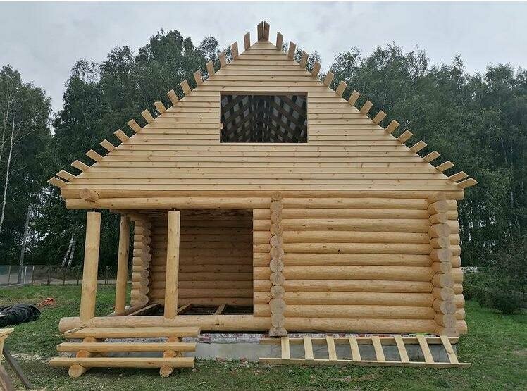 Строительство сруба из бруса