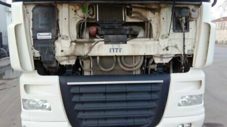 daf xf 105 под капотом, daf xf, мотор под кабиной даф 105, daf xf 105.460 под капотом, daf xf105 силовые точки