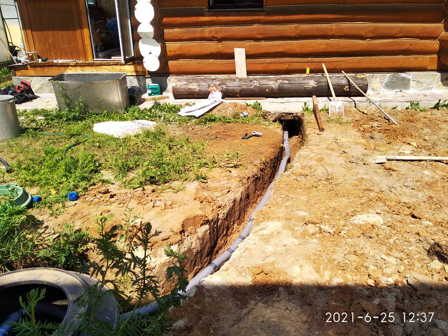 заземление в частном доме, заземление частного дома, дренаж дома, фундамент деревянного дома, дренаж участка