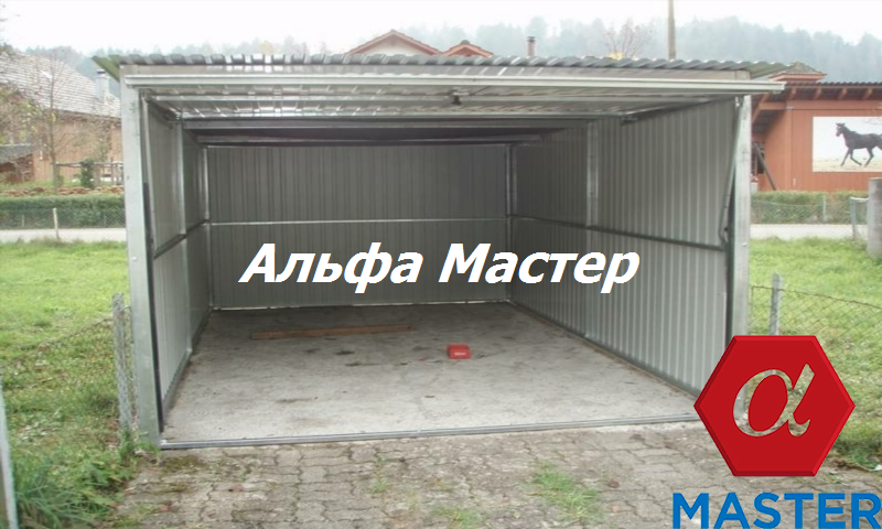 гараж пенал, разборный металлический гараж, гараж металлический, гараж разборный, металлический гараж сборный 6м 4м драйв2